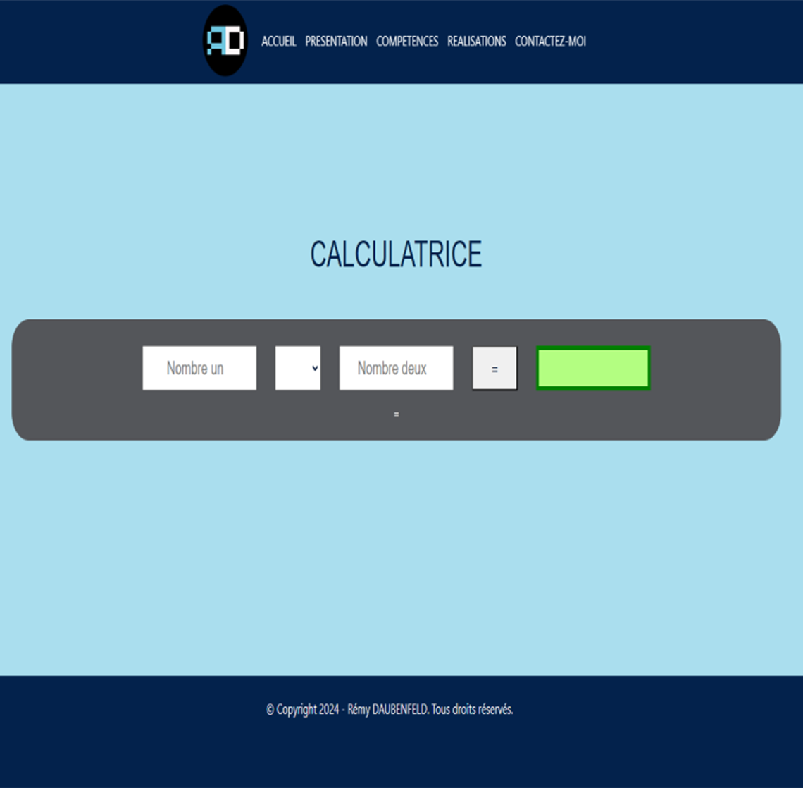 Calculatrice en PHP